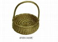 Christmas gifts wicker flower basket with handle 2