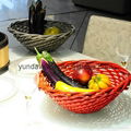 Wholesale Red Wicker Dry Fruits Basket