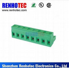 Electrical Plastic Pl   able Type Terminal Block Male and Female Plug in PCB