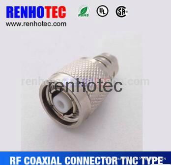 High quanlity rf coaxial TNC plug connector with nickel plated