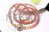 NEFFLY Unique Traditional Chinese Style Natural Strawberry Crystal Bracelet S925 1