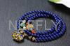 NEFFLY Natural Blue lapis lazul925 Sterling Silver 5mm European Style Beaded 2