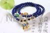 NEFFLY Natural Blue lapis lazul925 Sterling Silver 5mm European Style Beaded 3