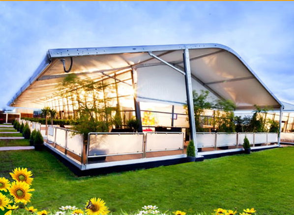 aluminium curve tent special design for sale 3