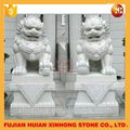 Chinese traditional big marble stone lion statues for cheap sale