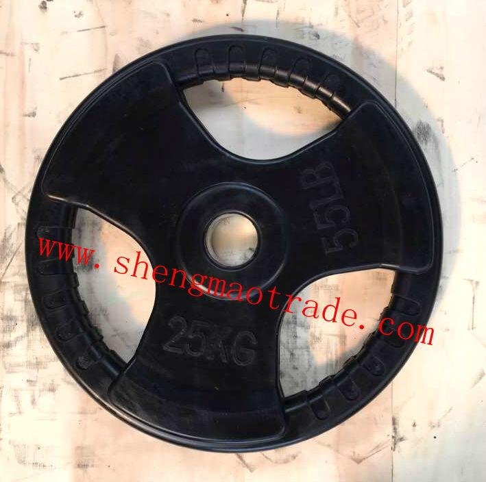 Colourful Tri-grip rubber coated plate  3