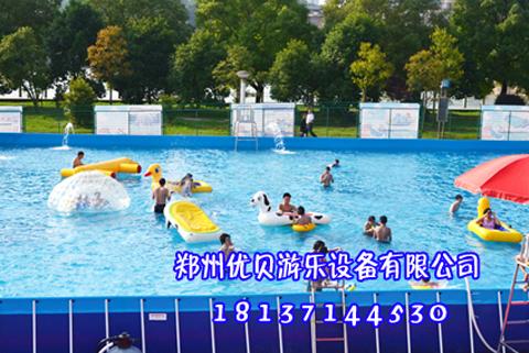 支架水池配滑梯 大型广场水上乐园冲关 2