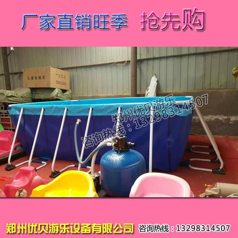 支架水池配滑梯 大型广场水上乐园冲关 4