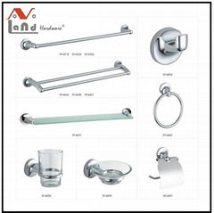 2016 Zinc  Alloy Material Towel Bar Robe Hook Bathroom Accessories Set 