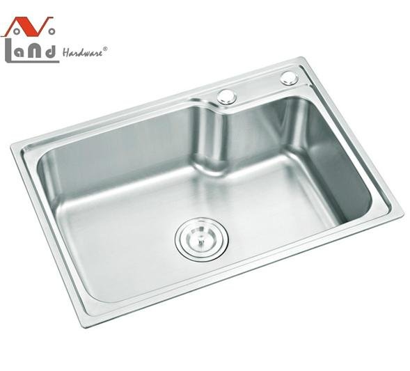 201ss High Quality Kitchen Sink with Size 650*450*220mm and Thickness 1.2mm
