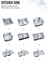 201 Stainless Steel Single Bowl Kitchen Sink with Size 600*450*220mm 2