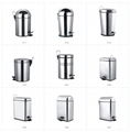 5L High Quality Stainless Steel Pedal Dustbin with Inner Plastic Bucket 2