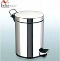 5L High Quality Stainless Steel Pedal Dustbin with Inner Plastic Bucket 1