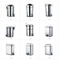 40L High Quality Stainless Steel Pedal Dustbin with Inner Plastic Bucket 3