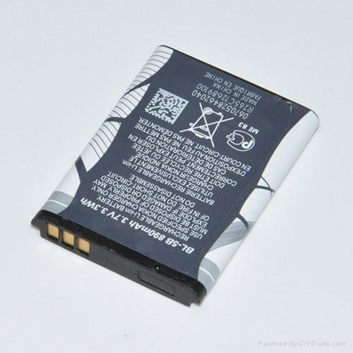3.7v 890mAh original bl-5b bl5b Battery for nokia 6020 6021 6080 replace battery 4