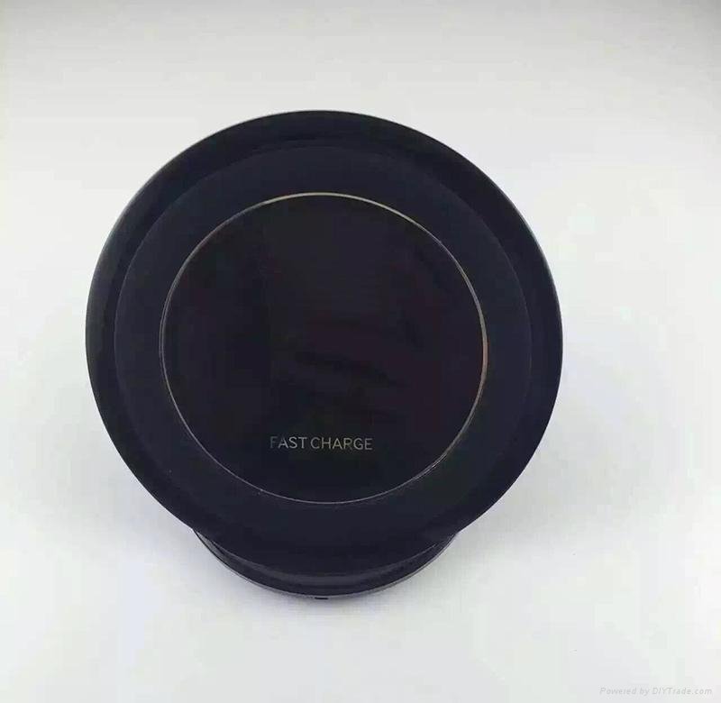 2A chargerFast Wireless Qi Charging STAND Pad for Galaxy S7 S6 edge+ Note5 3