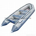 1.2mm PVC 14.1 ft Inflatable Boat Dive Raft Power Boat   4