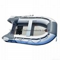 2.5M Inflatable Boat Inflatable Pontoon Dinghy Raft Boat 