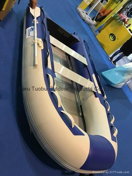 3.0M Inflatable Boat Inflatable Dinghy Yacht Tender Raft With Aluminum Floor  4