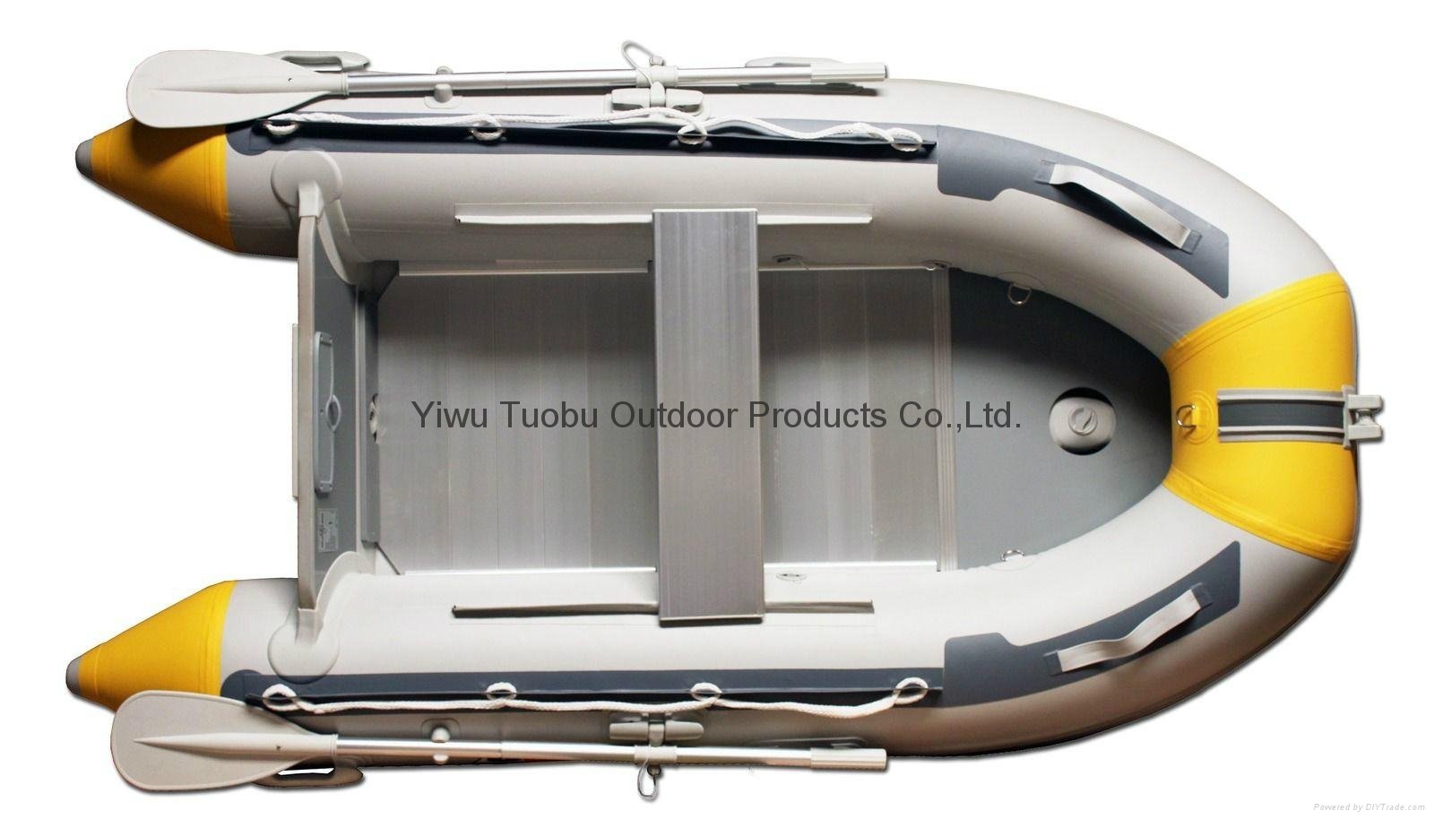 8.8 ft Inflatable Boat Dinghy Yacht Tender Fishing Raft with Aluminum Floor 3