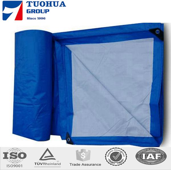 Summit 1.8m x 2.4m Waterproof Camping Cover PE Tarpaulin Groundsheet 8 Eyelets