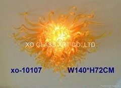 glass art hand-blown original colour crystal chandelier