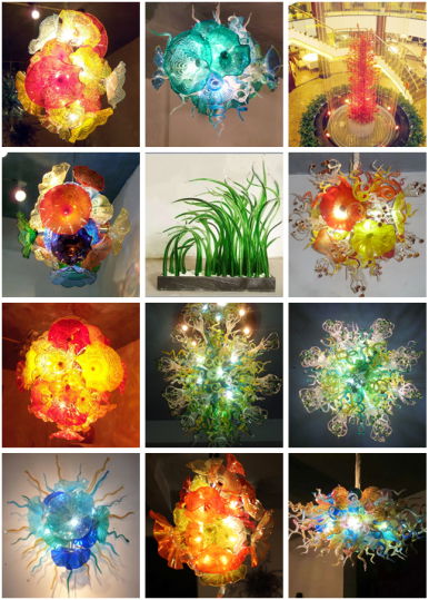 chihuly style chandelier  crystal glasslighting 2