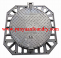 Ductile Foundry Cast Iron Decorative Manhole Cover