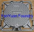 - Double Triangular Heavy and Medium Duty Manhole Cover and Frame  1