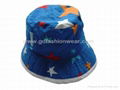 Kids  bucket hats with decoration