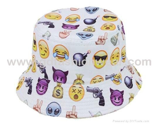 Kids  bucket hats with decoration  3
