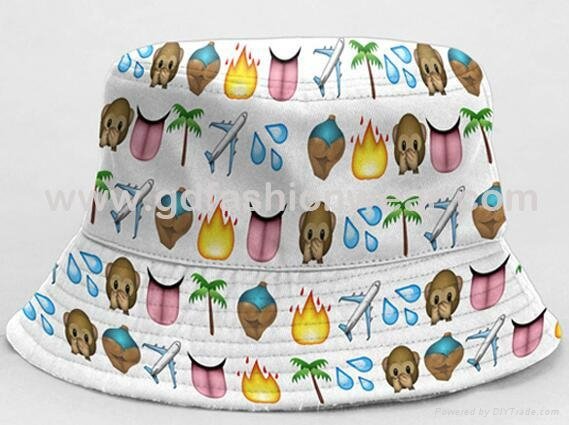 Kids  bucket hats with decoration  4