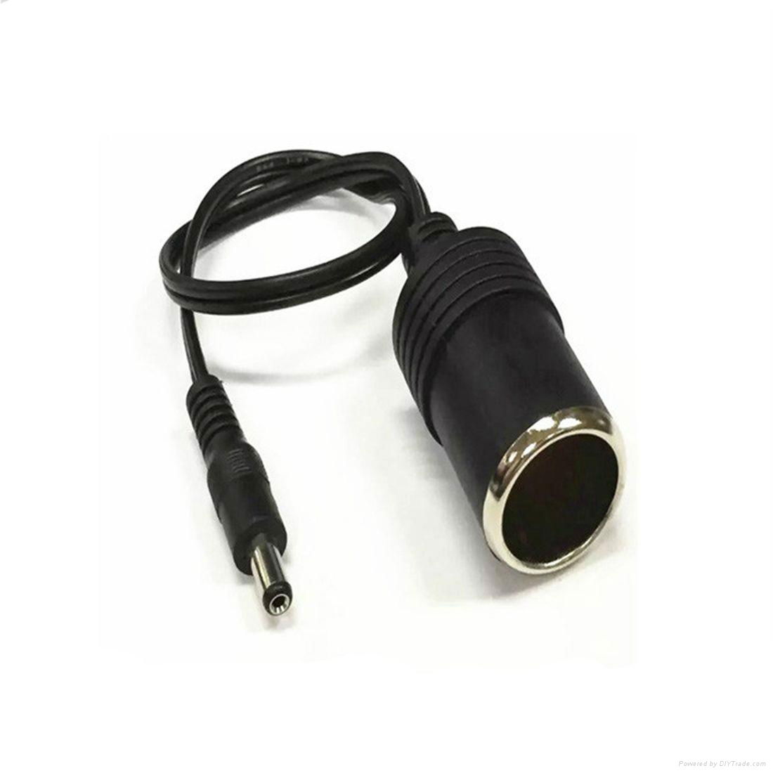 CFTW 12V 10A DC 5.5mm x 2.1mm Car Cigarette Lighter Power Supply Adapter Cable