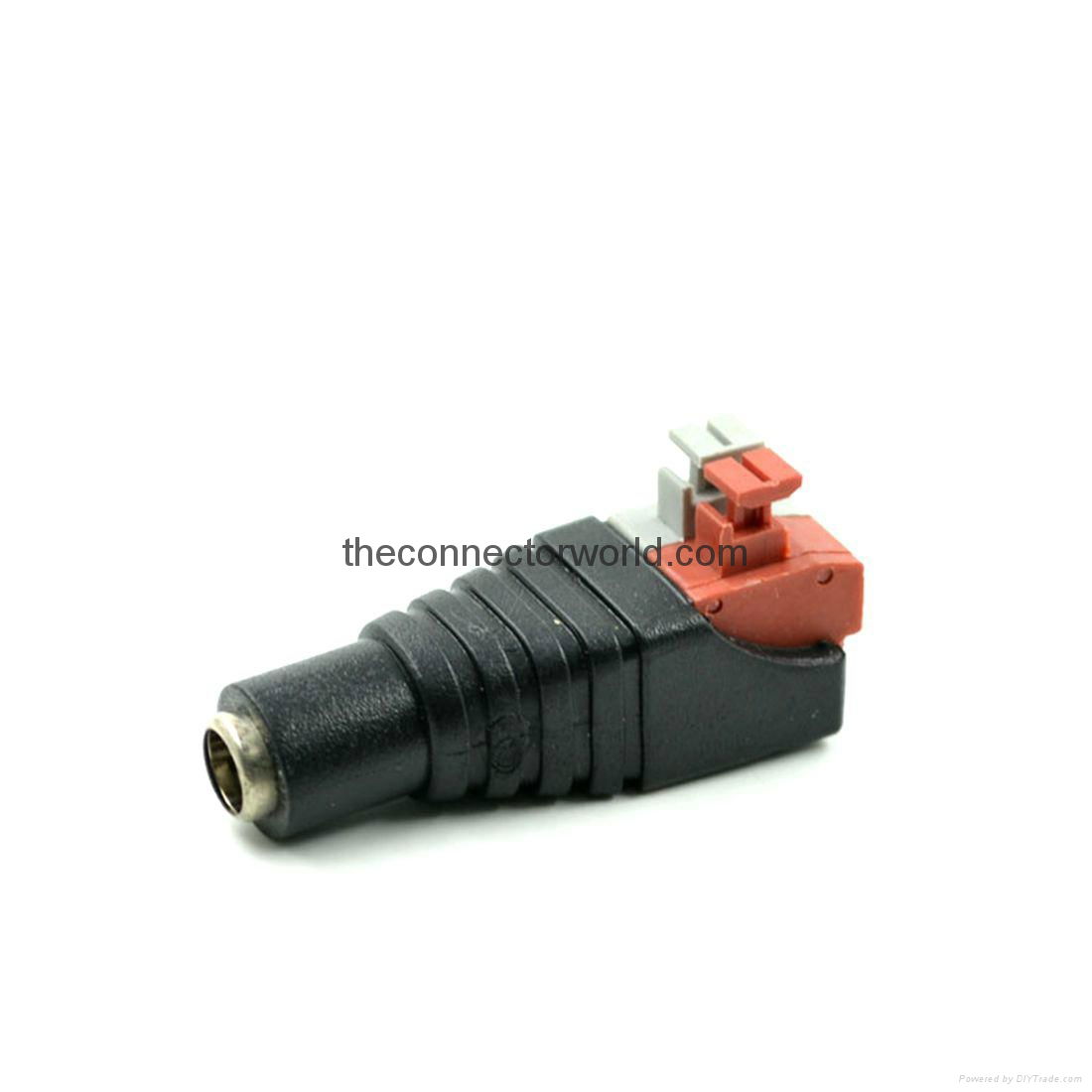  5.5×2.1 mm Female CCTV Power Plug Adapter for LED Light