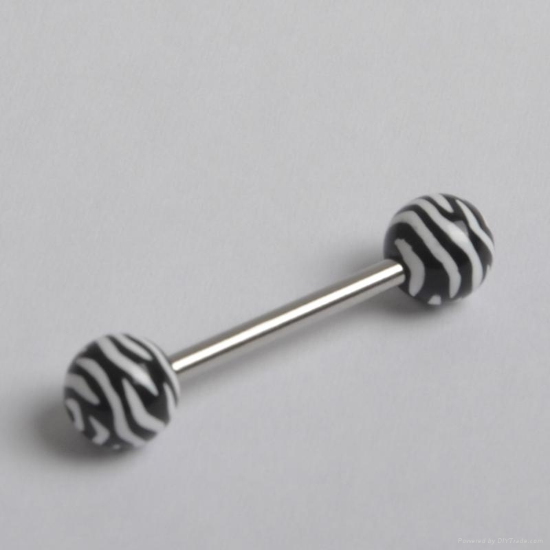 Zebra tongue barbell piercing TUV10060 ARIDA (China Manufacturer