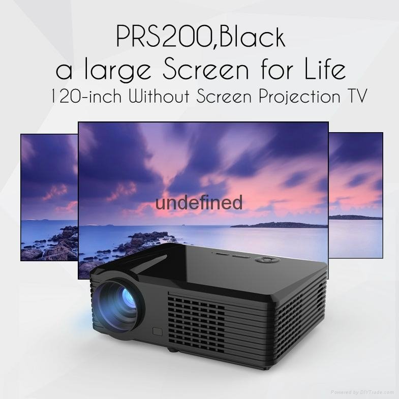 PRS200,simplebeamer led ,2500 lumens up to 1080P pocket Projector