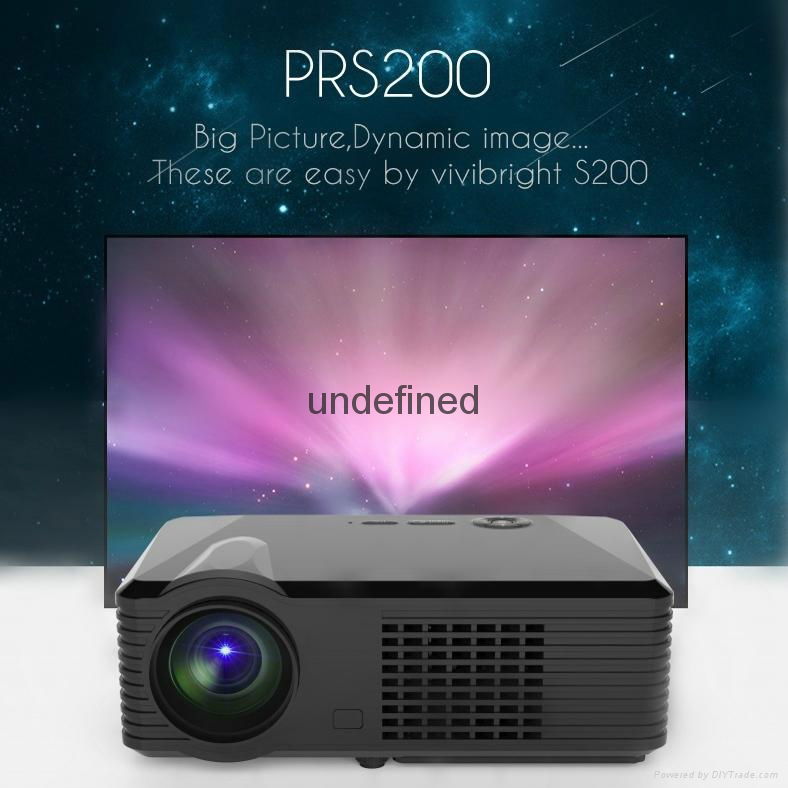 PRS200,simplebeamer led ,2500 lumens up to 1080P pocket Projector 3