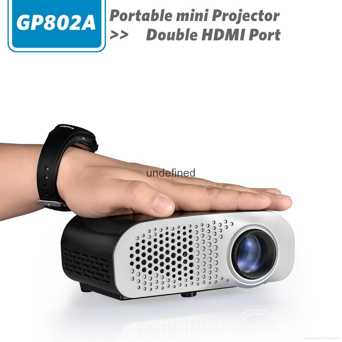 GP802A, simplebeamer double HDMI with TV tuner mini led projector