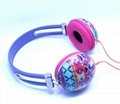 Factory Colorful Headphone Baby Earphone High Quality HiFi Children Headset 