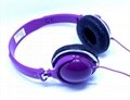 Factory Sales Kids Headphones Over-head HiFi Stereo Earphone Colorful Headset  4