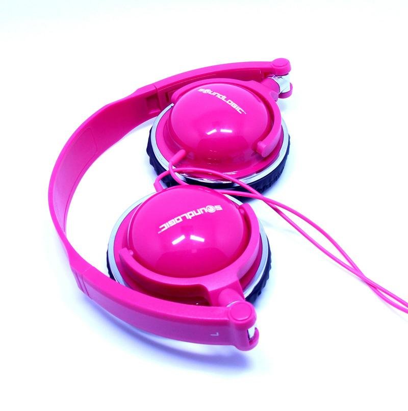 Factory Sales Kids Headphones Over-head HiFi Stereo Earphone Colorful Headset  2
