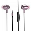 YUYUE In-ear metal cydone turbo headset 3D surround heavy bass sound HiFi wired  2