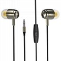 YUYUE In-ear metal cydone turbo headset 3D surround heavy bass sound HiFi wired  3