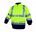 Men high vis waterproof reflective safety jacket