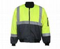 Men high vis waterproof reflective safety jacket 1