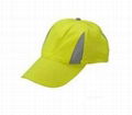 Men high vis reflective safety hat