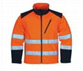 Men high vis reflective softshell safety