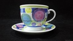 China Factory Wholesale Hot Sale Porcelain Cup&Saucer