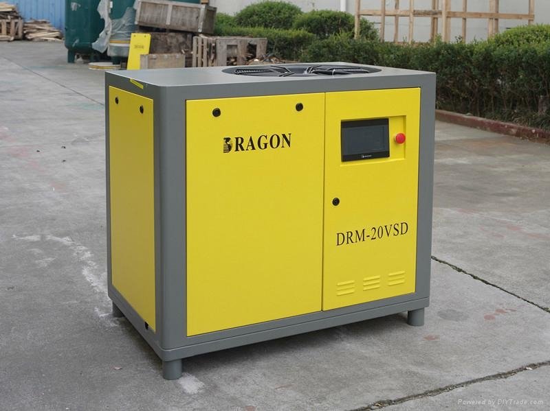 air cooling Dragon screw air compressor 22kw 3