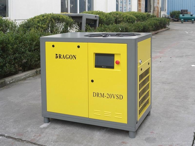 air cooling Dragon screw air compressor 22kw 5